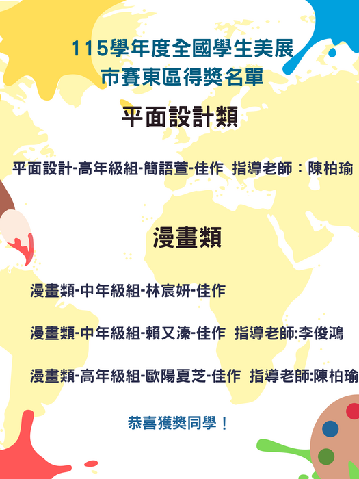 得獎名單