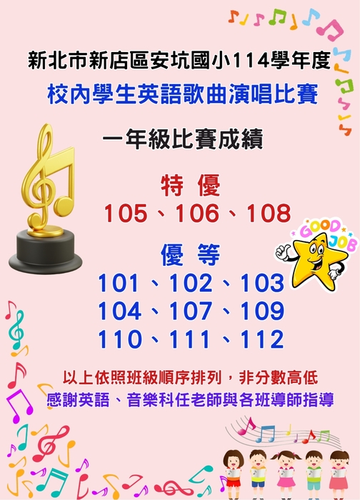 一年級獲獎海報